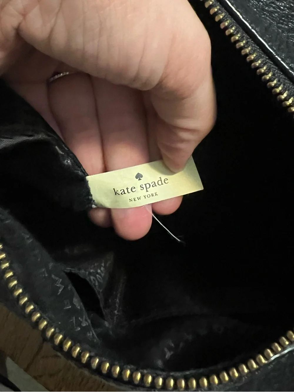 Kate Spade Prospect Place Kaia Hobo Black Pebbled Leather Shoulder Bag Purse